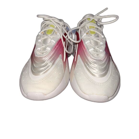 Adidas Ozelia Women’s Running Shoes Purple Green Futuristic Chunky Sneakers Sz 8 - Picture 9 of 11